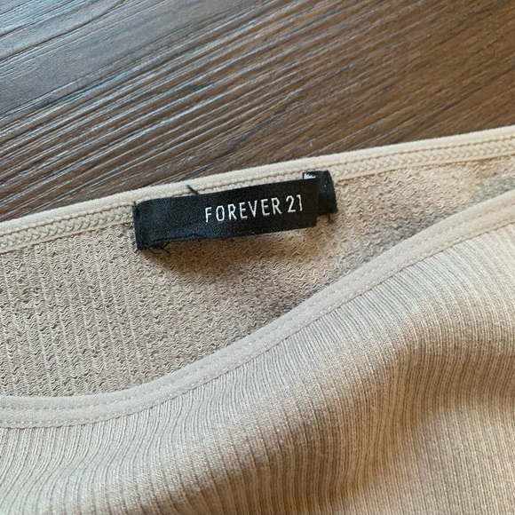 Forever 21 Stretchy Ribbed Knit Thong Bodysuit - Picture 4 of 7